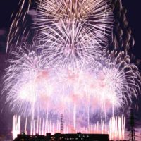 板橋花火大会、大迫力